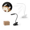 NESBIT II. Lampe de bureau portable avec clip et autonomie de 30h en rABS 65%