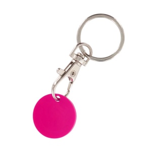 PORTE-CLE MOUSQUETON METAL AVEC JETON CADDIE 7