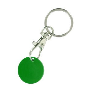 PORTE-CLE MOUSQUETON METAL AVEC JETON CADDIE 14