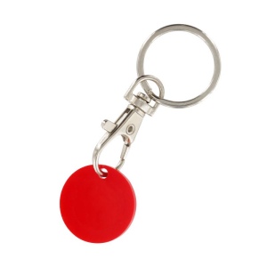 PORTE-CLE MOUSQUETON METAL AVEC JETON CADDIE 12