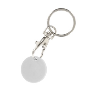 PORTE-CLE MOUSQUETON METAL AVEC JETON CADDIE 2