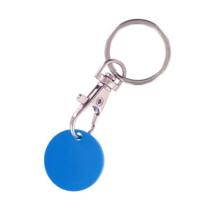 PORTE-CLE MOUSQUETON METAL AVEC JETON CADDIE 5