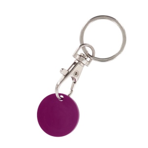 PORTE-CLE MOUSQUETON METAL AVEC JETON CADDIE 11