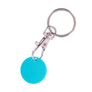 PORTE-CLE MOUSQUETON METAL AVEC JETON CADDIE 3