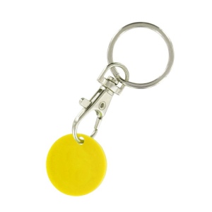 PORTE-CLE MOUSQUETON METAL AVEC JETON CADDIE 6