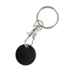 PORTE-CLE MOUSQUETON METAL AVEC JETON CADDIE 9