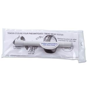 TESTEUR USURE DE PNEUS EN SACHET INDIVIDUEL AVEC NOTICE 2