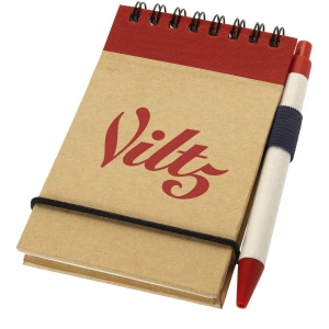 Bloc-notes recyclé format A7 avec stylo Zuse 16