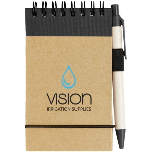 Bloc-notes recyclé format A7 avec stylo Zuse 18