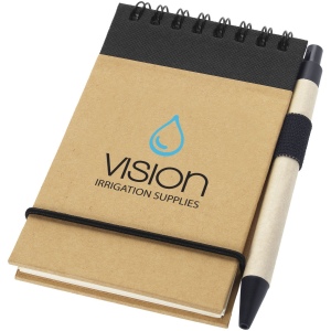 Bloc-notes recyclé format A7 avec stylo Zuse 15