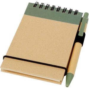 Bloc-notes recyclé format A7 avec stylo Zuse 2