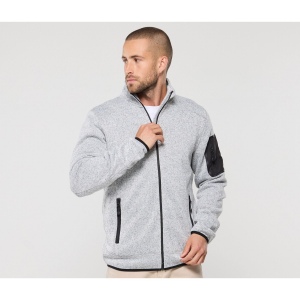 Veste polaire tricotée homme
