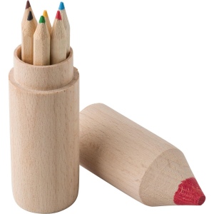 Tube en bois de 6 crayons Francis 4