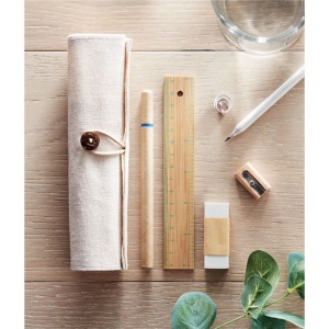 Set d'écriture,pochette coton - ECOSET 5