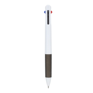 Stylo 3 couleurs avec grip et cordon 6