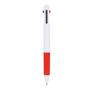 Stylo 3 couleurs avec grip et cordon 18