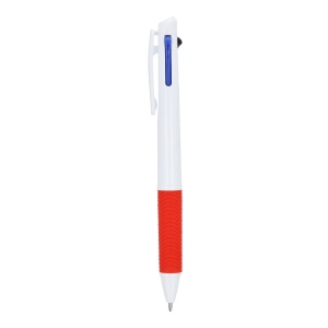 Stylo 3 couleurs avec grip et cordon 20