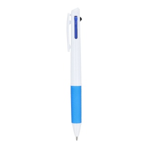 Stylo 3 couleurs avec grip et cordon 14