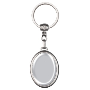 Porte-clés métal ovale 3