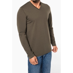 T-shirt col V manches longues homme 35