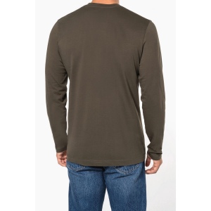 T-shirt col V manches longues homme 36