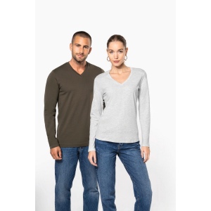 T-shirt col V manches longues homme 26