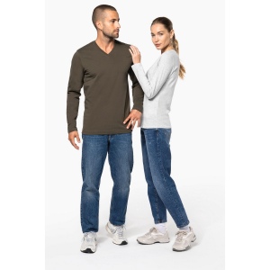 T-shirt col V manches longues homme 27