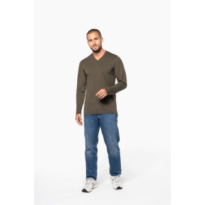 T-shirt col V manches longues homme 28