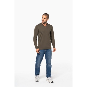 T-shirt col V manches longues homme 30