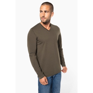 T-shirt col V manches longues homme 32