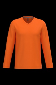 T-shirt col V manches longues homme 16