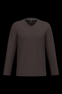 T-shirt col V manches longues homme 12