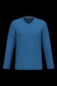T-shirt col V manches longues homme 18