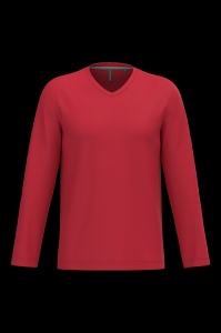T-shirt col V manches longues homme 15