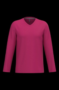 T-shirt col V manches longues homme 8