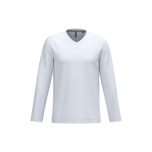 T-shirt col V manches longues homme 23