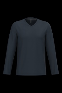 T-shirt col V manches longues homme 17