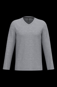 T-shirt col V manches longues homme 10
