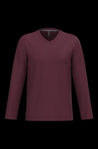 T-shirt col V manches longues homme 5