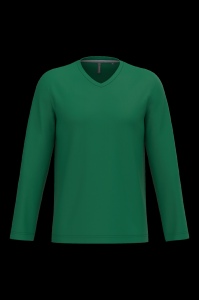 T-shirt col V manches longues homme 11