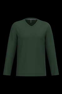 T-shirt col V manches longues homme 4