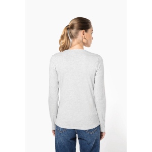T-shirt col V manches longues femme 24