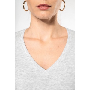 T-shirt col V manches longues femme 25