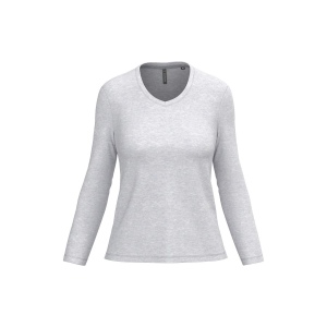 T-shirt col V manches longues femme 22