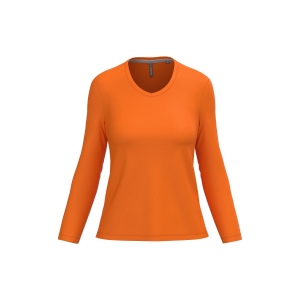 T-shirt col V manches longues femme 8