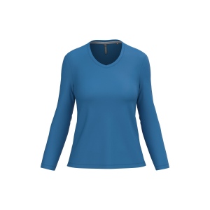 T-shirt col V manches longues femme 6
