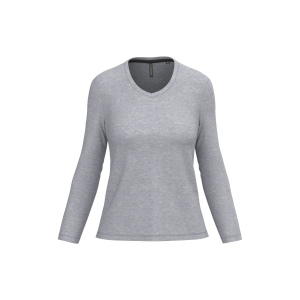 T-shirt col V manches longues femme 14