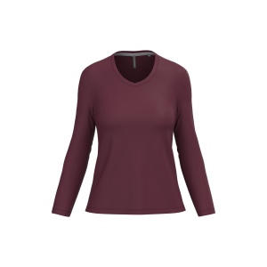 T-shirt col V manches longues femme 20