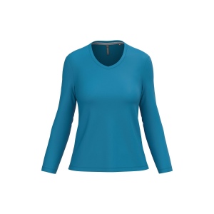 T-shirt col V manches longues femme 15