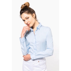 Chemise coton / élasthanne manches longues femme 21